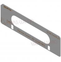 Комплект вставок для шаблона Солдатова «Скрытая петля Ceam (134,5x24,2)» 2 штуки