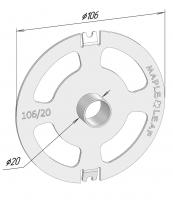 Копировальное кольцо 20/106 (FESTOOL 2200)