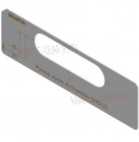 Вставка для шаблона Солдатова «Ручка-купе ARMADILLO SH010 (106х22)»