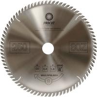 Пильный диск ProCut 250x30x2,4/1,6 Z=80 ATB торцовочный с тонким пропилом для поперечного реза