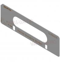 Комплект вставок для шаблона Солдатова «Скрытая петля Invisacta 3D (120x23)» 2 штуки