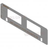 Вставка для шаблона Солдатова «Две простых защёлки 57х25 межцентровое расcтояние 90»