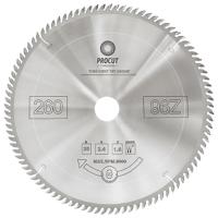 Пильный диск ProCut 260x30x2,4/1,6 Z=96 ATB торцовочный с тонким пропилом для поперечного реза