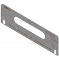 Вставка для шаблона Солдатова «Тело замка Morelli 160х16 R раздвижной под 20_12»