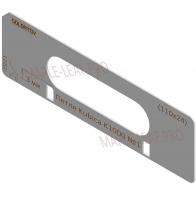 Комплект вставок для шаблона Солдатова «Скрытая петля Kombi 3 K1000 (110x24)» 2 штуки