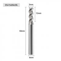 Фреза спиральная трёхзаходная по алюминию  Al D5х15хd6х50Lх3F