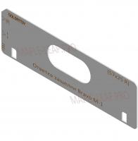 Вставка для шаблона Солдатова «Ответка защёлки Bravo M 1 (57х25 скруглённая)»