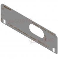 Вставка для шаблона Солдатова «Тело ответки замка Bonaiti 190x22 магнитная  (82х22)»