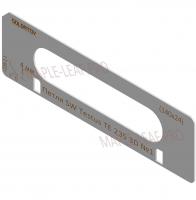 Комплект вставок для шаблона Солдатова «Скрытая петля SW TESTUS TE 235 3D (140x24)» 2 штуки