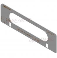 Комплект вставок для шаблона Солдатова «Скрытая петля Anselmi 516, Morelli HH-16 (144x27)» 2 штуки