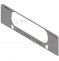 Комплект вставок для шаблона Солдатова «Скрытая петля Morelli HH-5 (130x37_28)» 4 штуки