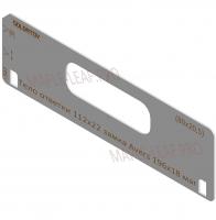 Вставка для шаблона Солдатова «Тело ответки (112х22) замка AVERS 196х18 магнитная (80х20,5)»