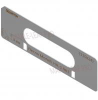 Комплект вставок для шаблона Солдатова «Скрытая петля Morelli HH-1, HH-4 (110x24)» 2 штуки