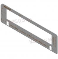 Вставка для шаблона Солдатова «Защёлка сантехническая 165х25 регулируемая  по длине»