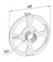 Копировальное кольцо 20/85 с загнутыми ушками (FESTOOL)