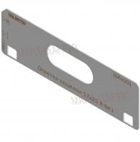 Комплект вставок для шаблона Солдатова «Ответка простой защёлки 57х25 радиусная (66х20)» 2 штуки