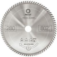 Пильный диск ProCut 260x30x2,4/1,6 Z=80 ATB торцовочный с тонким пропилом для поперечного реза